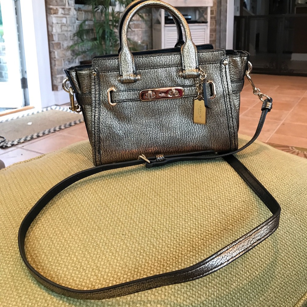 Coach gold Sling Purse