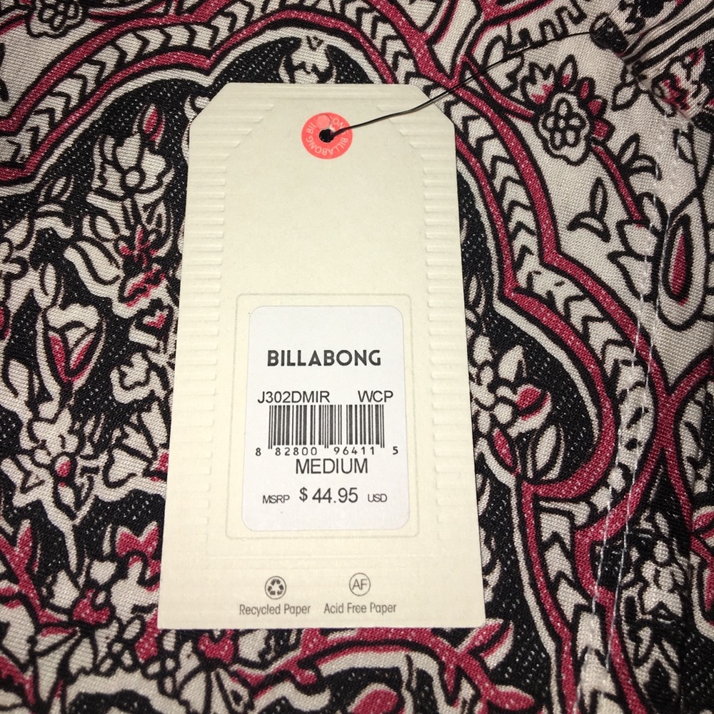 🆕Billabong Mirror Mirror Print Flare Pants - Picture 5 of 8