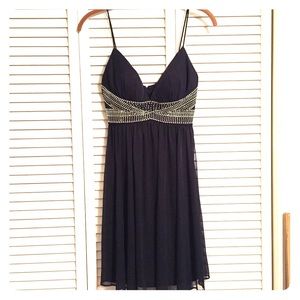 Formal or cocktail dress, navy, Sz s
