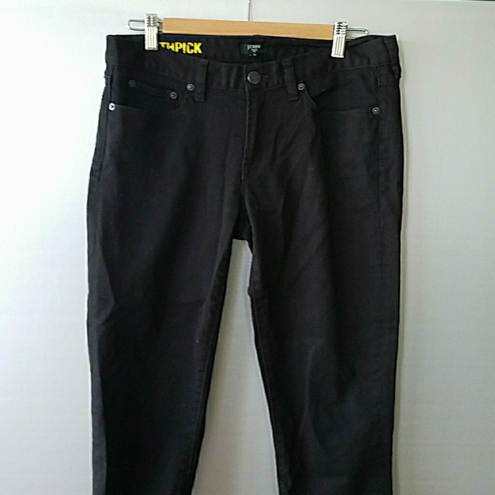 Jcrew Toothpick Black Jeans