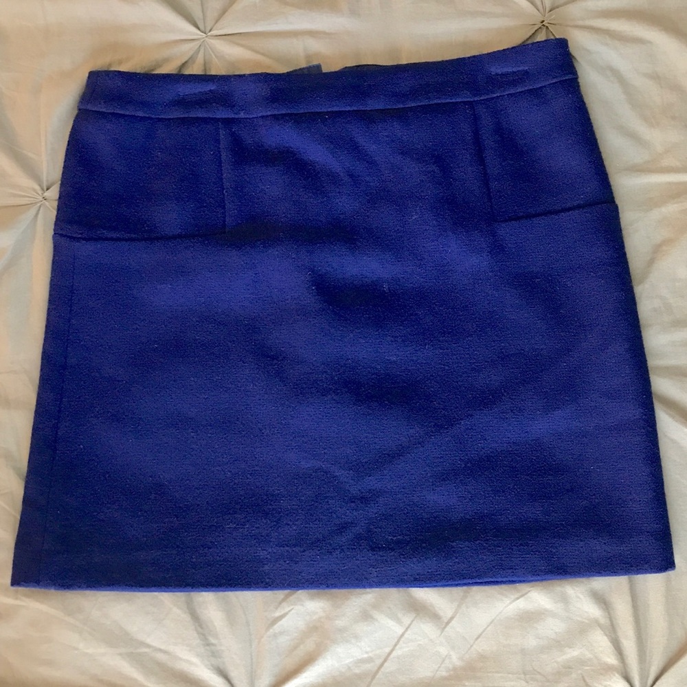 Wool mini skirt