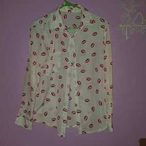 Red Lipstick Kisses Shirt