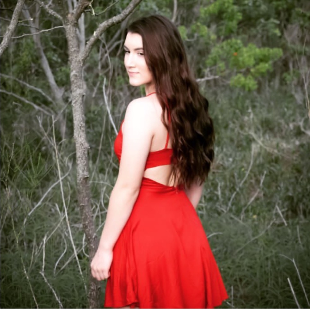 Red dress