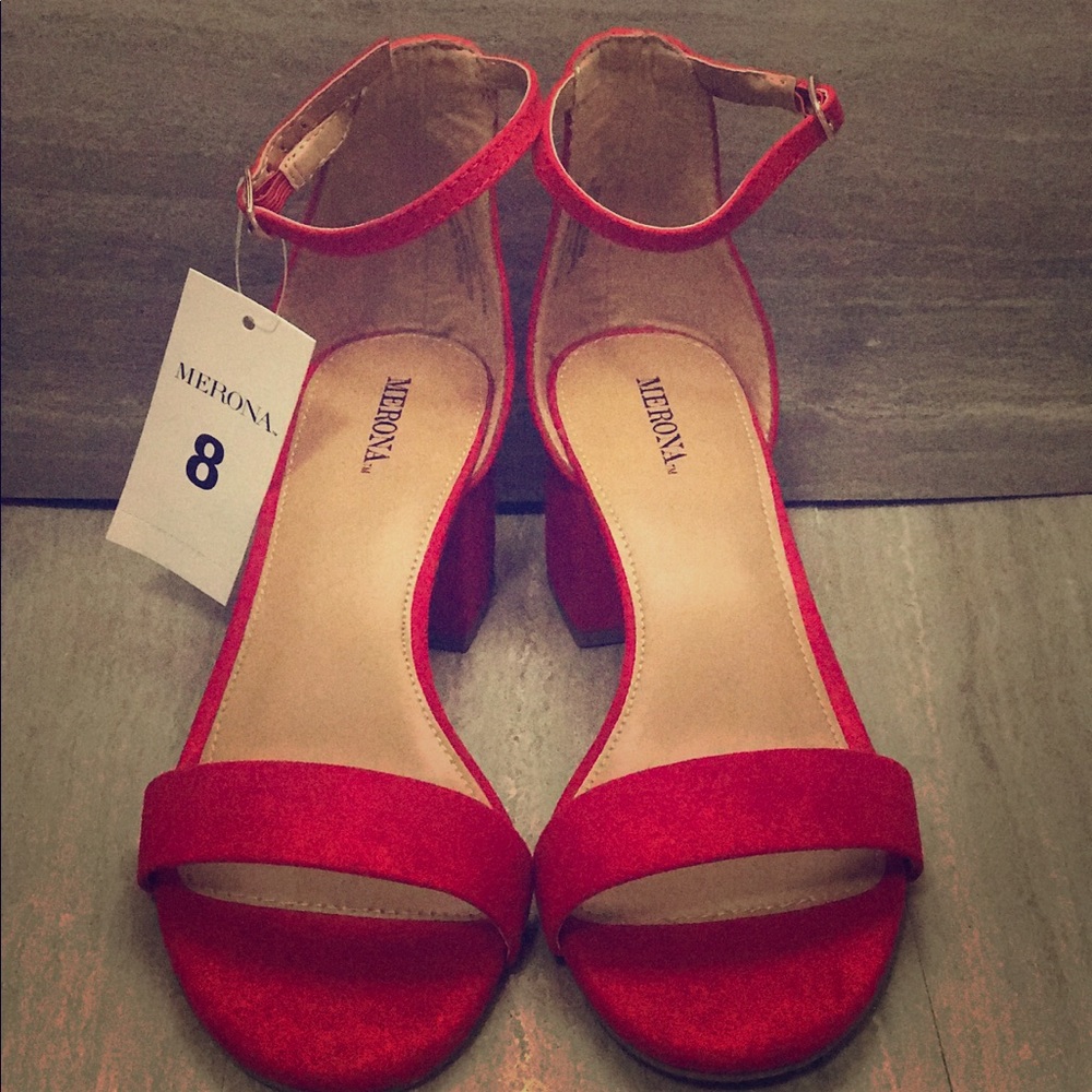 NWT Red Merona Sandals