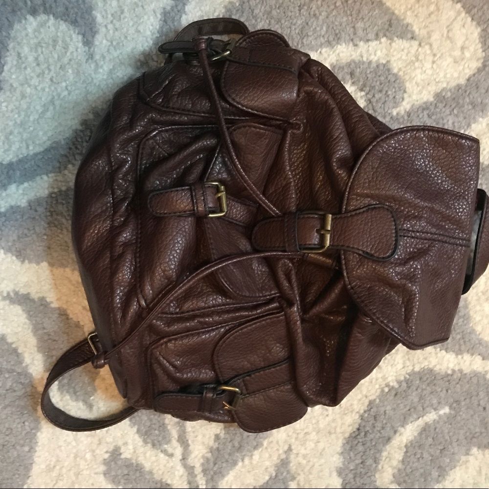 American Eagle faux leather backpack