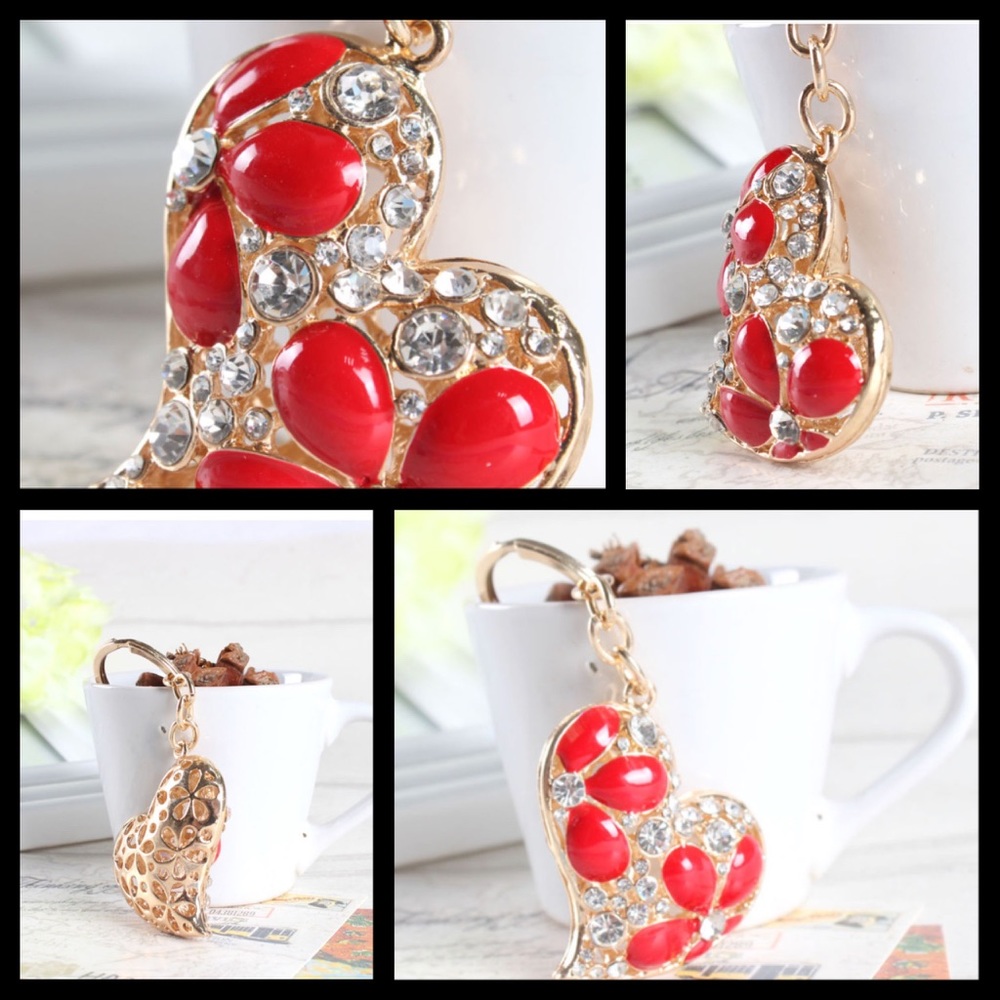 🆕  Heart of Gold Keychain/ Bag Clip