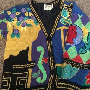 Vintage button down sweater