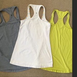 Lululemon Cool racerback tanks X3