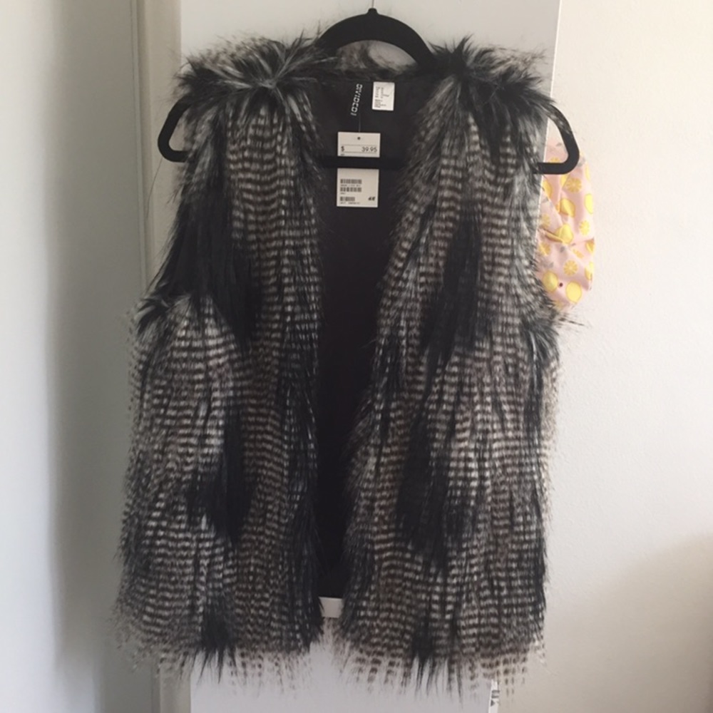 H&M fur vest