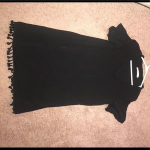 JustFab black shift dress