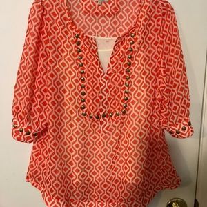 41 Hawthorn ladies blouse with separate cami.