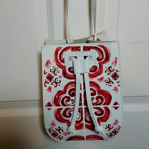 Unique hand painted italian leather purse - Picture 1 of 2
