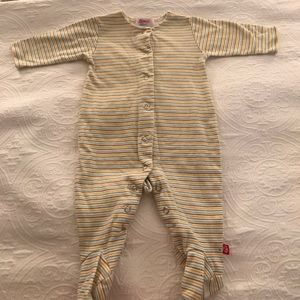 Zutano striped Coverall