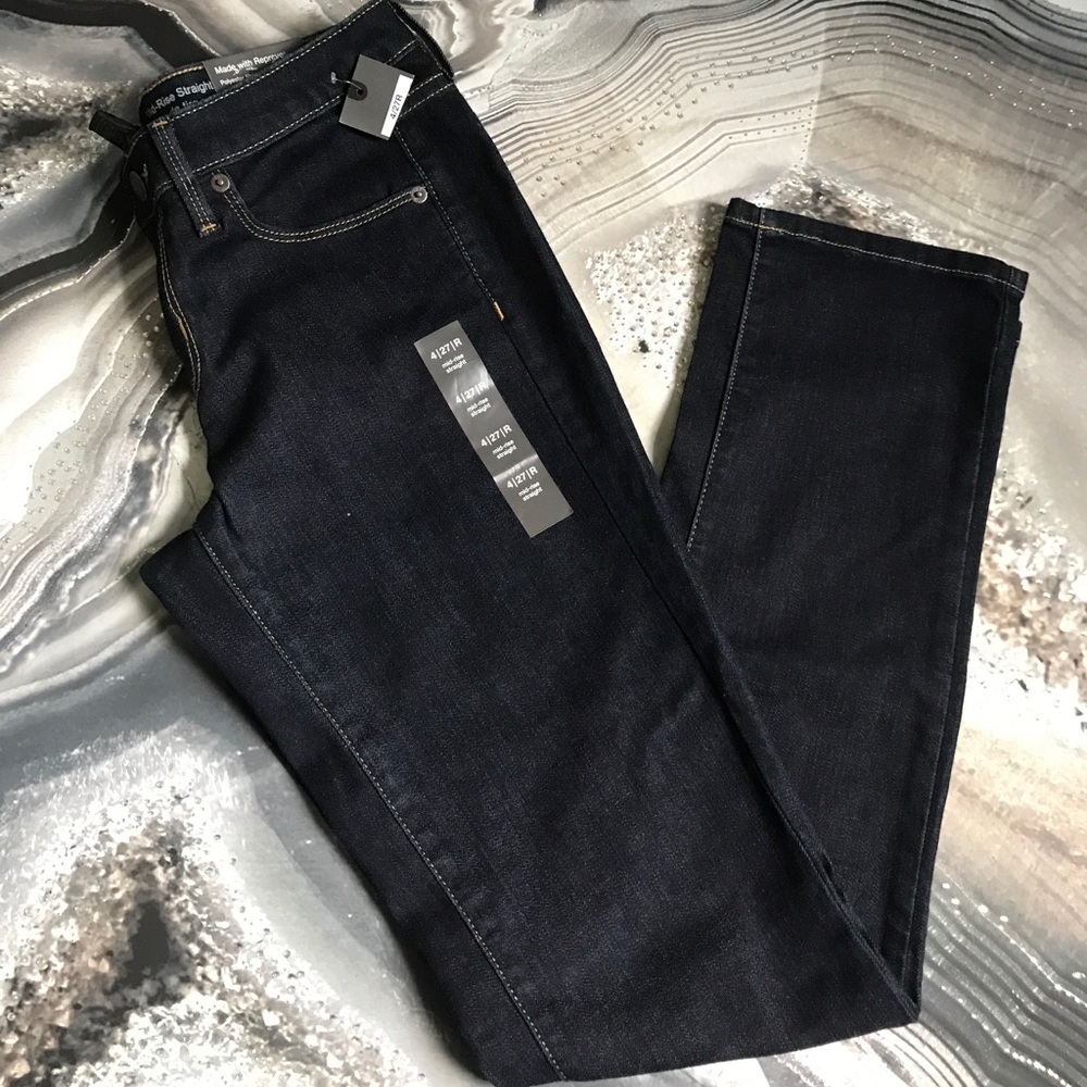 MOSSIMO Mid-Rise Straight Super Stretch