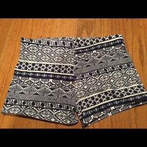 ✨Charlotte Russe✨ Blue Aztec shorts