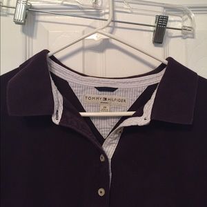Plum colored Tommy polo shirt