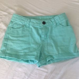 Teal shorts