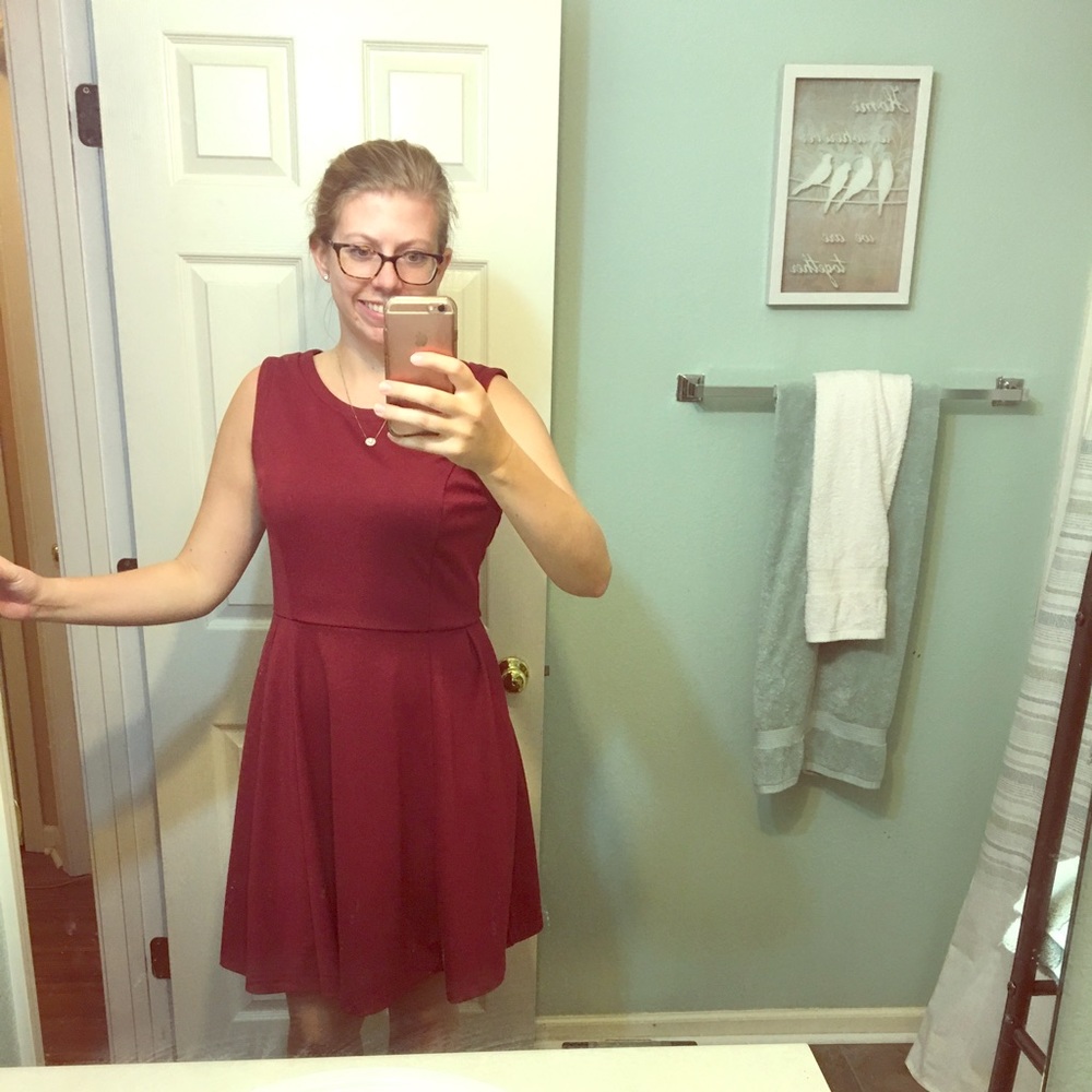 Target Burgundy dress