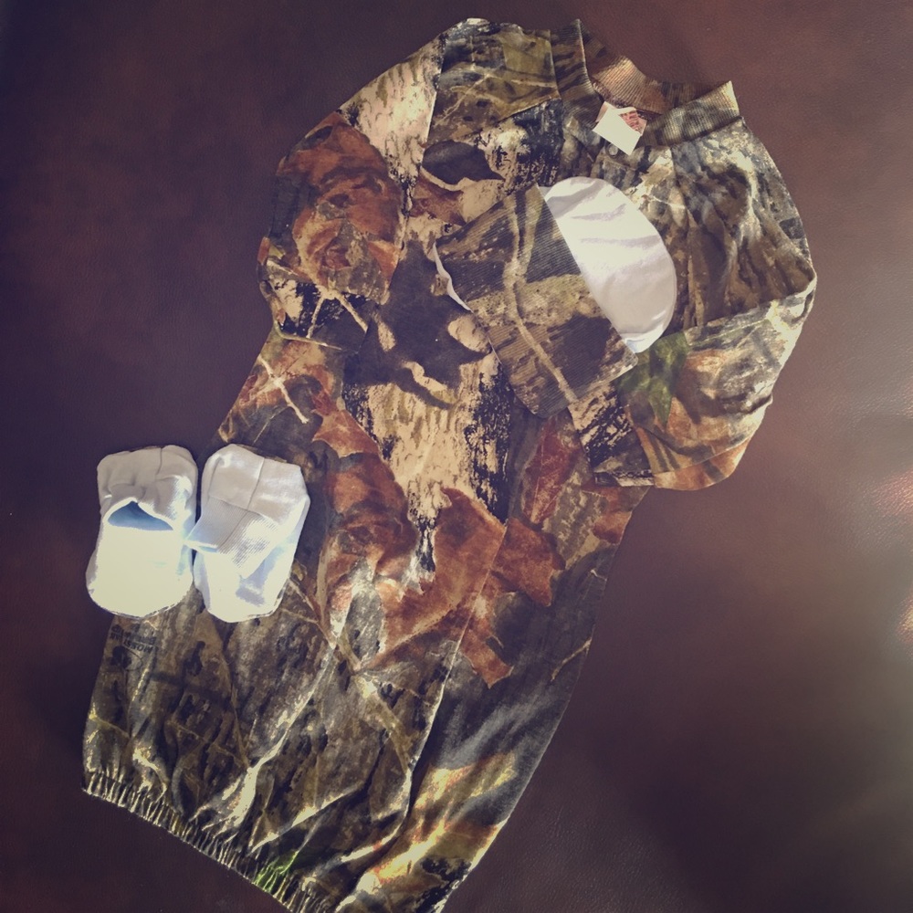 Camo infant gown