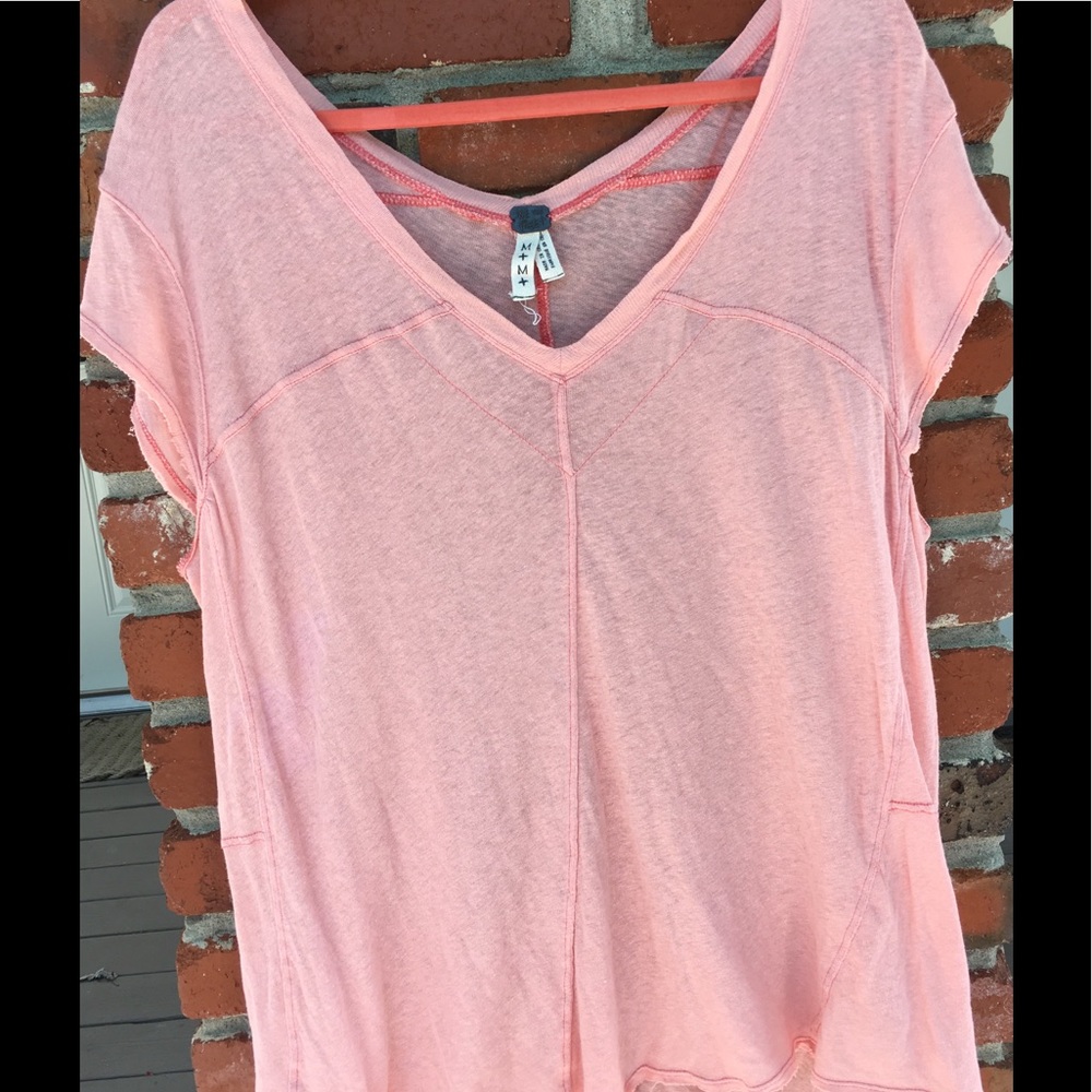 Light pink, thin, casual top