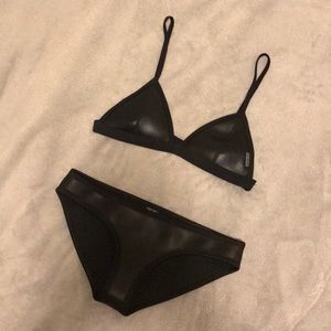 Leather Bikini Set