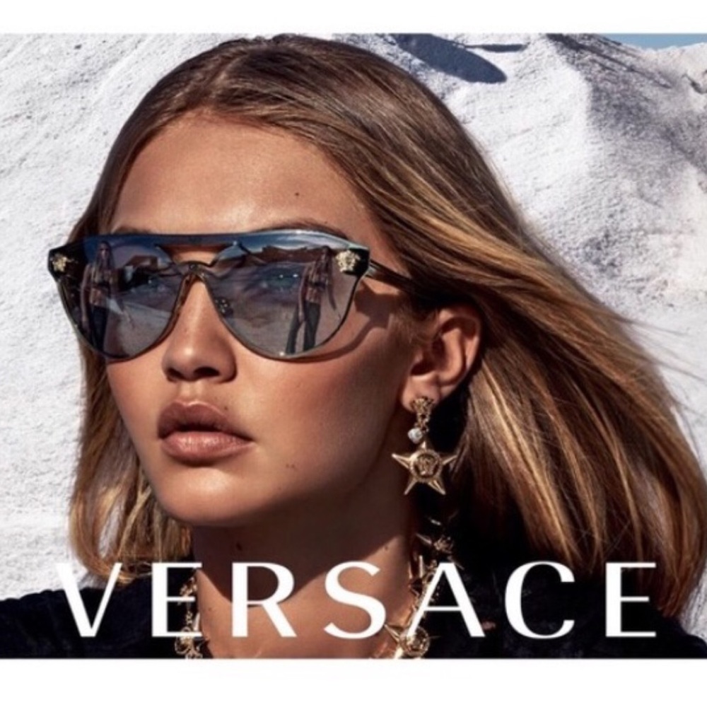 Versace 2161 Sunglasses Gold and Black