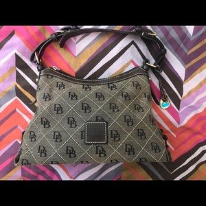 Dooney & Burke brown shoulder hobo handbag