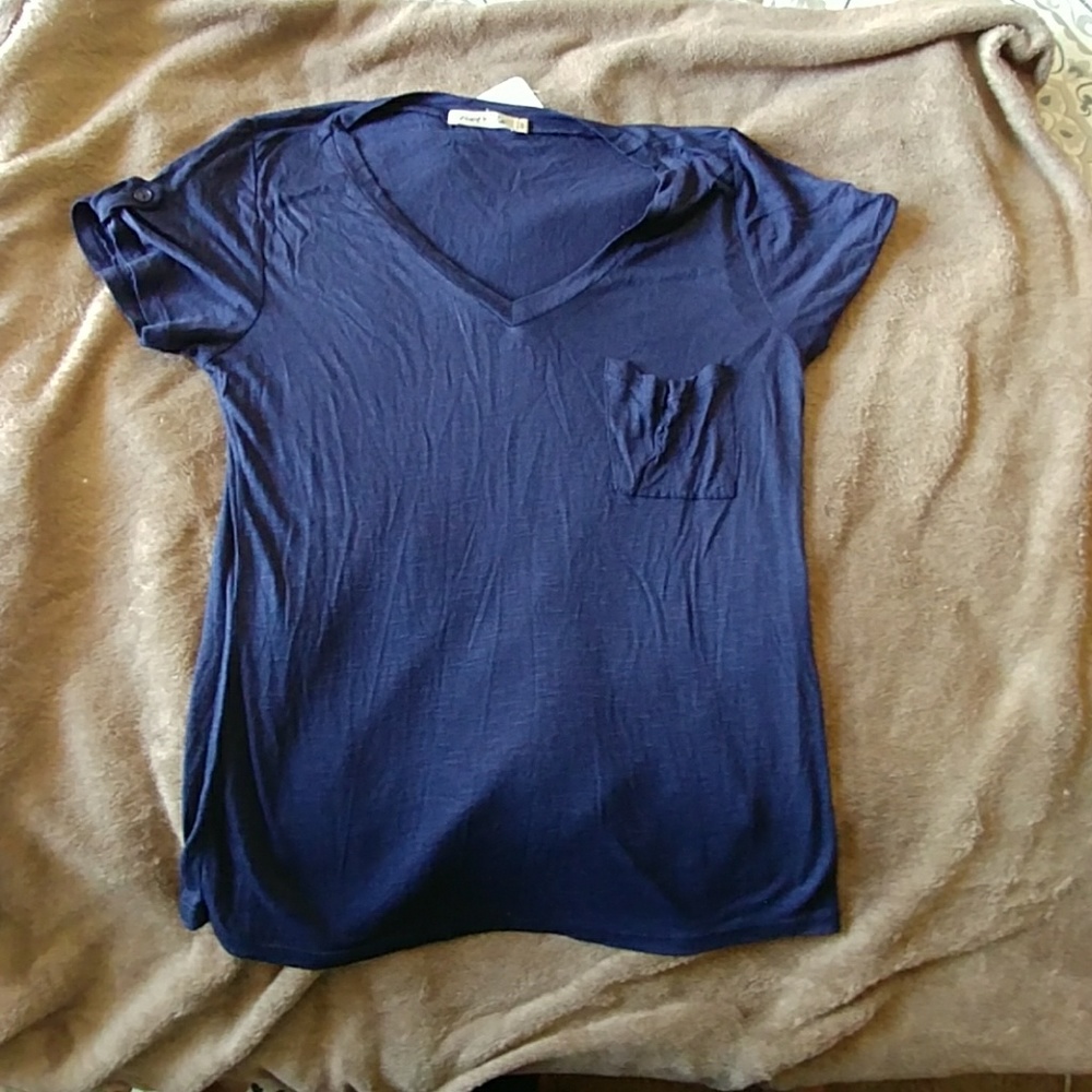 Navy Blue Short-sleeved Tee