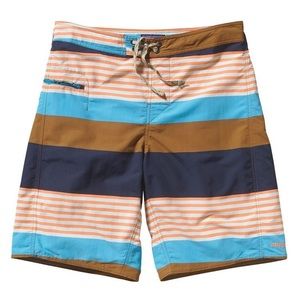 Men's striped Patagonia swim shorts
