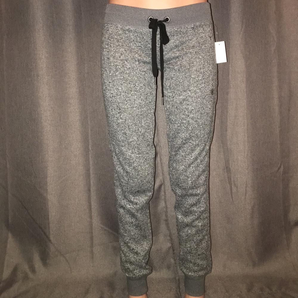 Gray Knitted Sweatpant Joggers