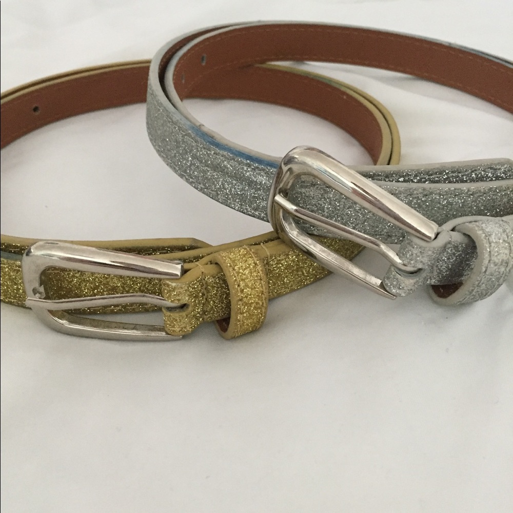 Sparkly Belts in Gold and Silver