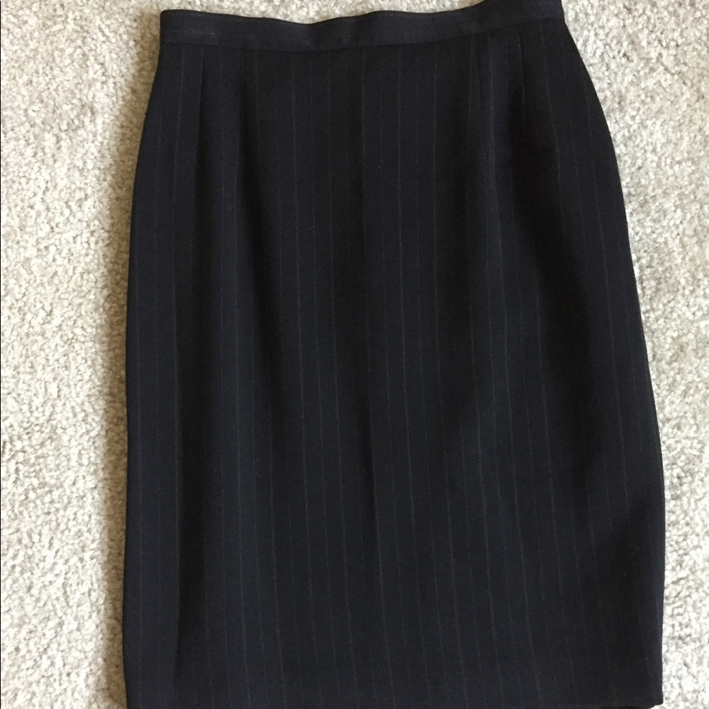 Giorgio Armani wool striped pencil skirt