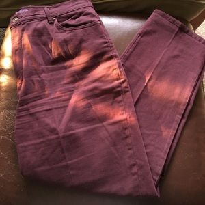 Maroon jeans