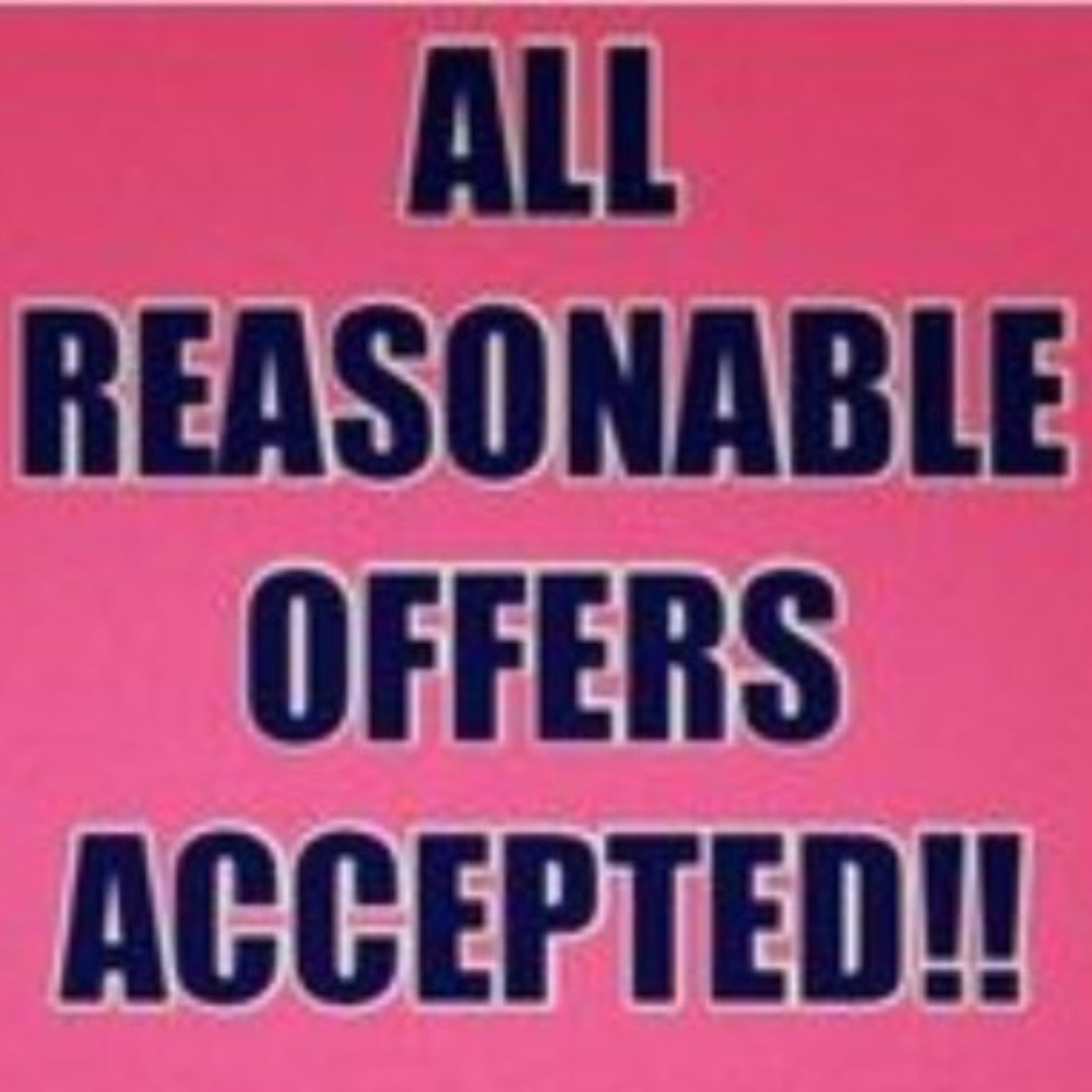 Reasonable offers accepted