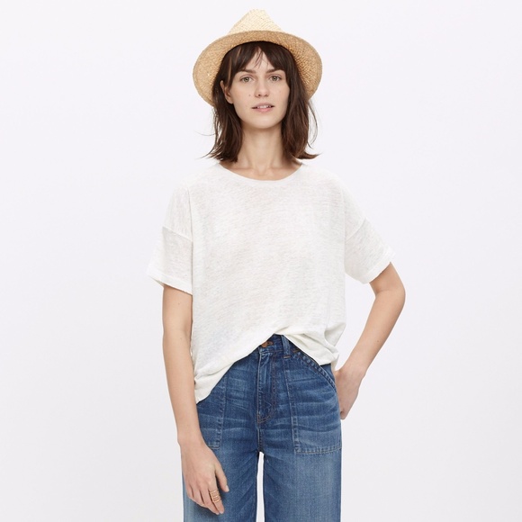 Madewell Tops - Linen Bicoastal Tee