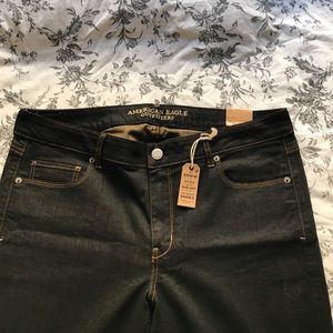 dark wash American Eagle skinny jeans