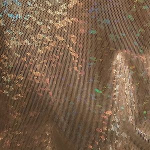 White holographic tank top