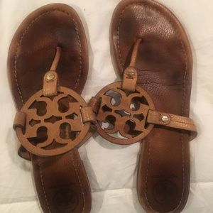 Tory burch miller sandal- camel