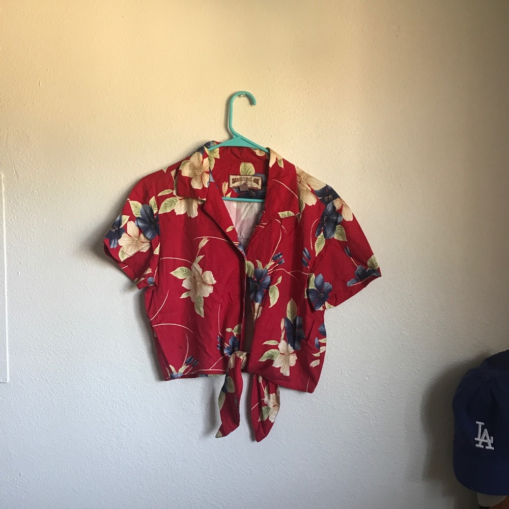 Vintage Hawaiian tie shirt
