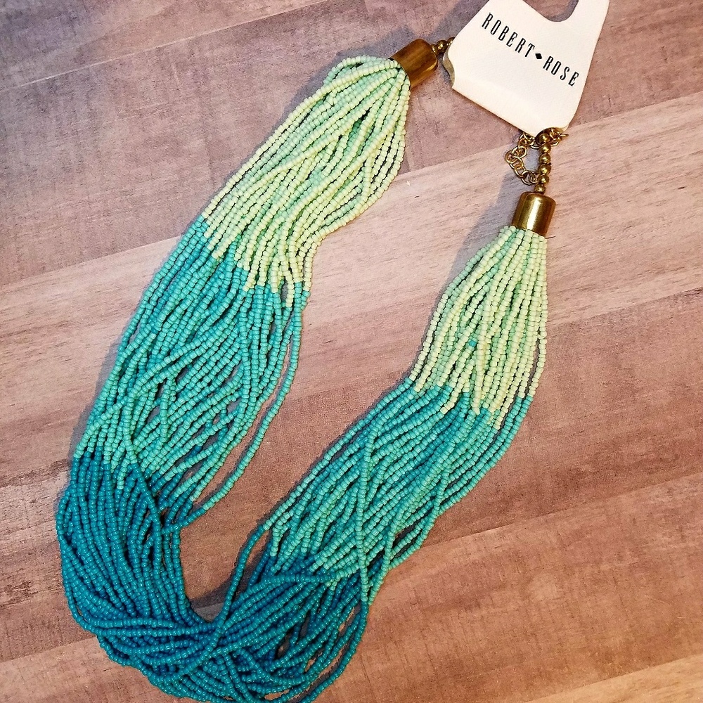 Robert Rose Multi-String Ombre Beaded Necklace