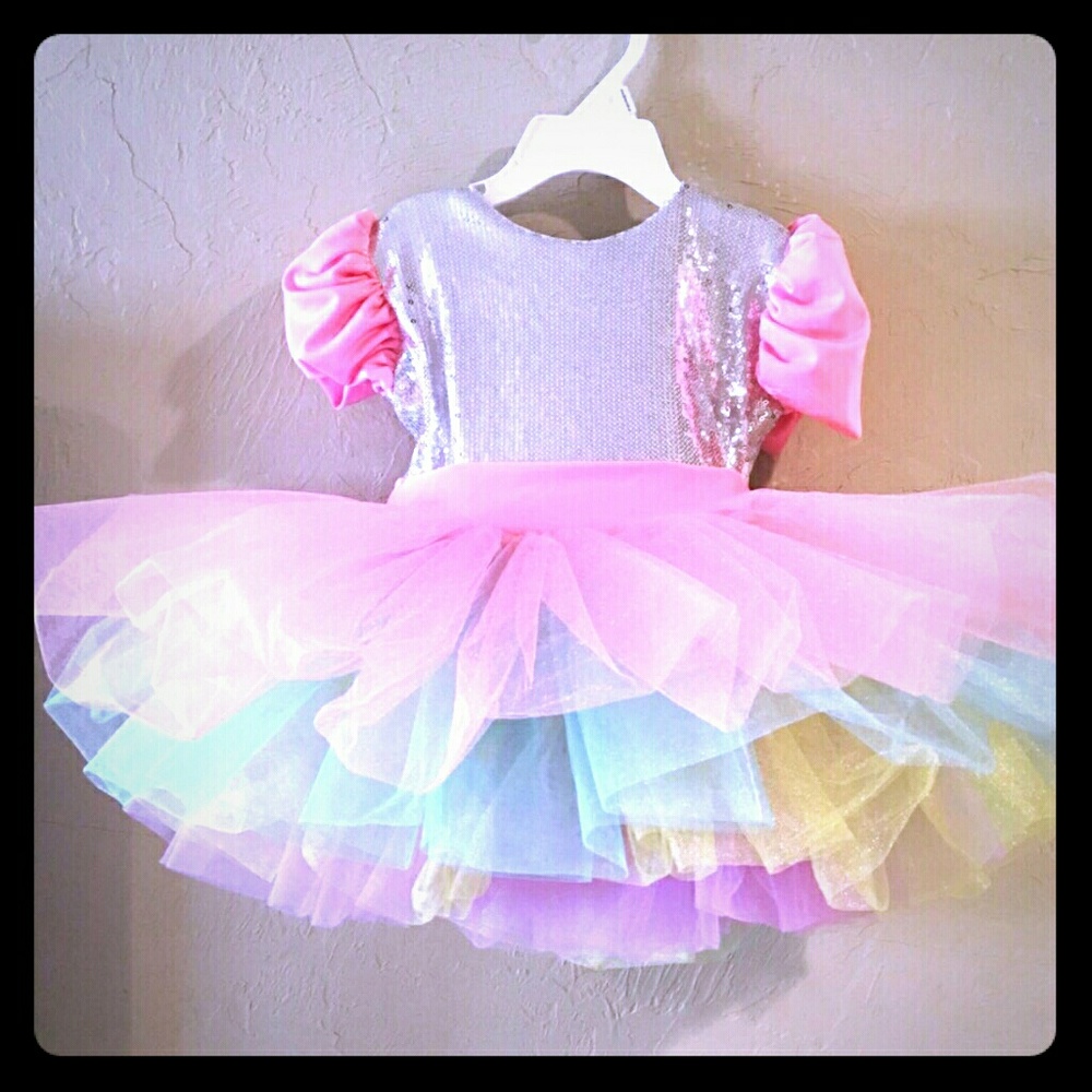 tutu multicolor dress