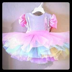 tutu multicolor dress