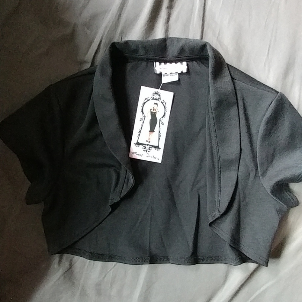 Nwt pinup couture black shrug