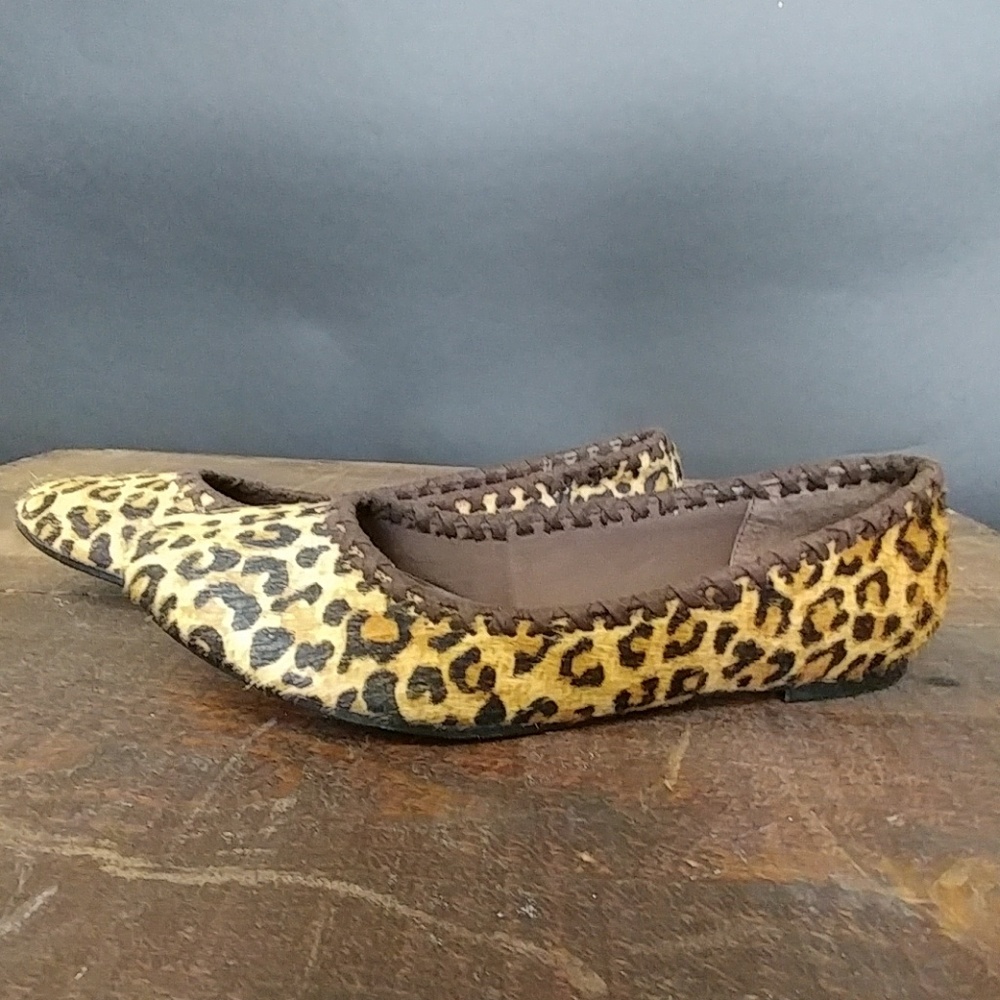 Restricted easy money leopard print flats