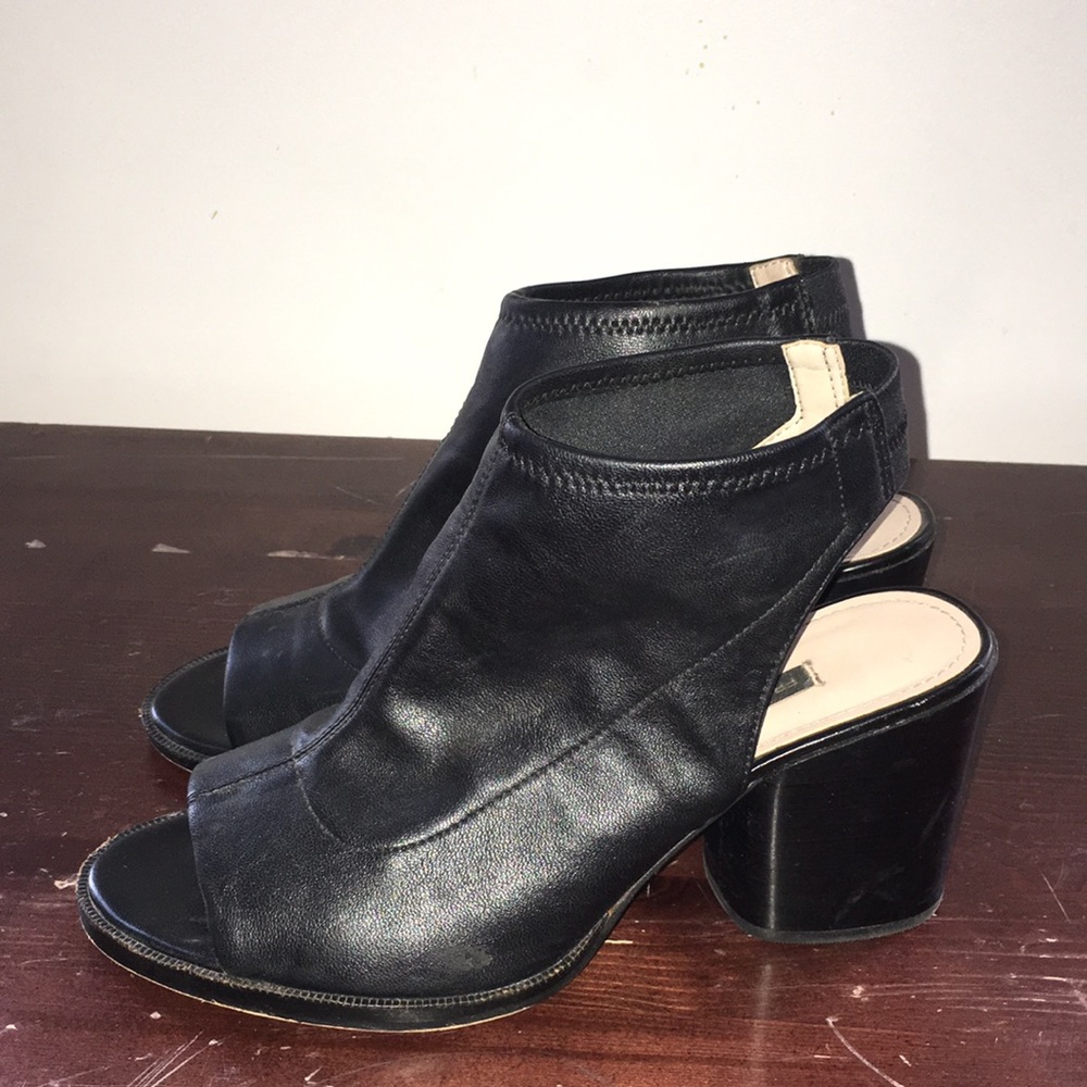 French Connection open toe mule platform