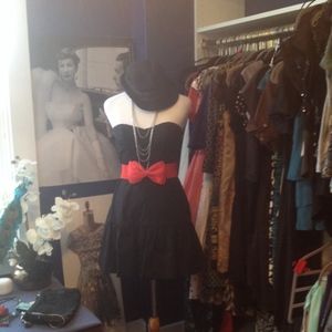 Black Strapless Dress