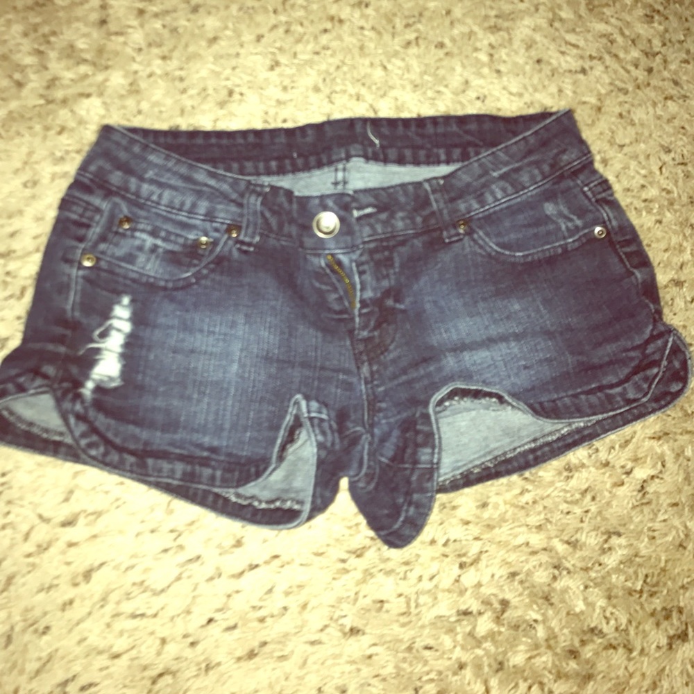 Denim shorts