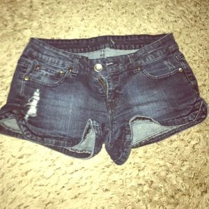 Denim shorts