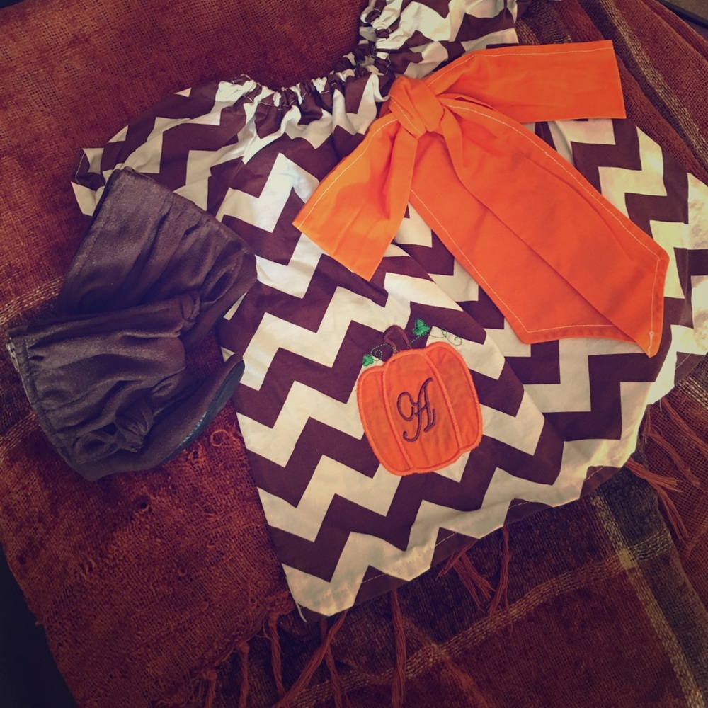 "A" Monogrammed Dressed