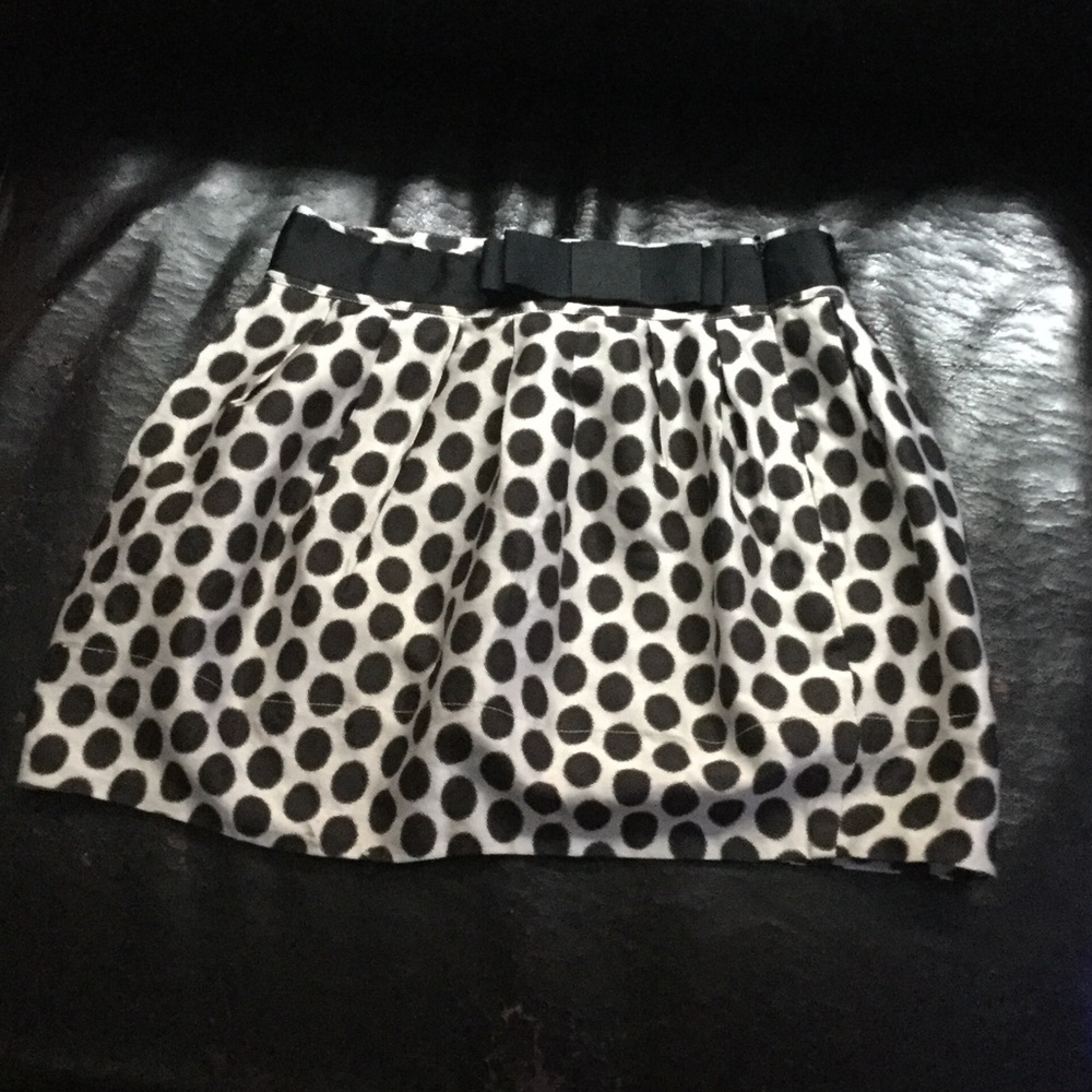 High fashion style polka dot skirt